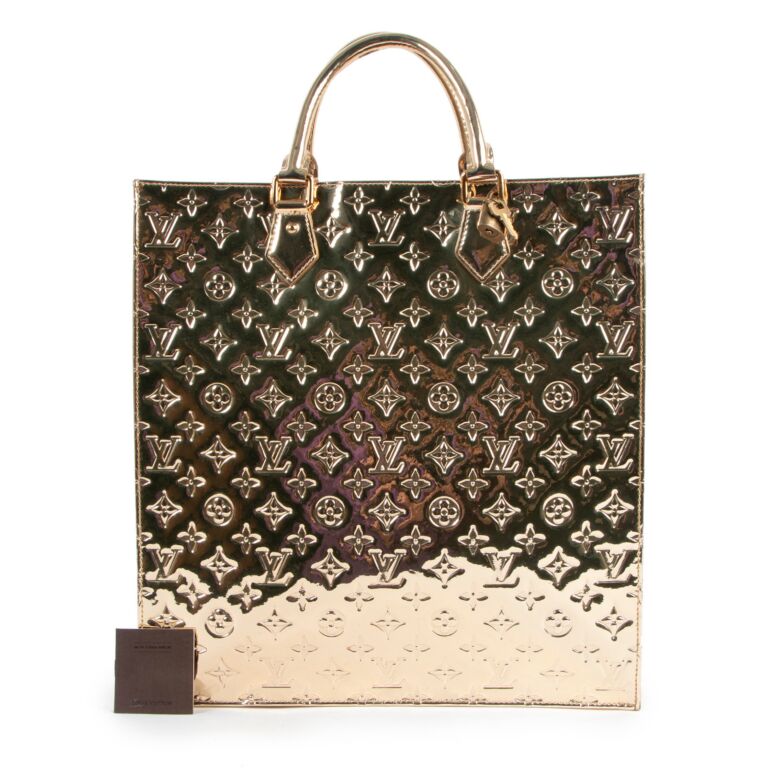 Louis Vuitton Sac Plat Gold Monogram Miroir Limited Edition