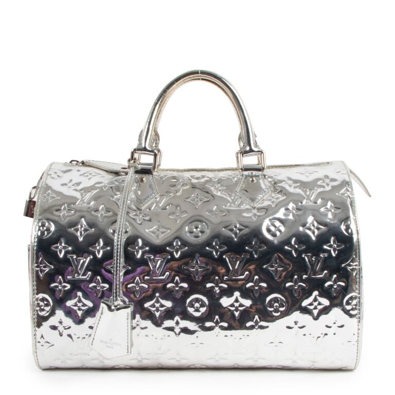 Louis Vuitton White Monogram Patterned / Silver Mirrored 1.1