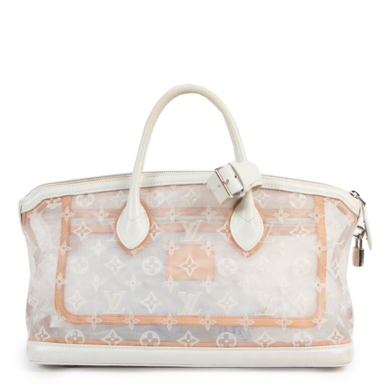Louis Vuitton 2012 Pre-owned Lockit East West Top-Handle Bag - White