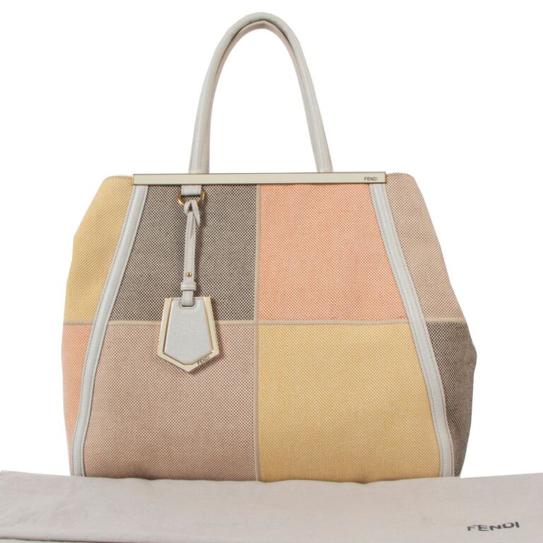 Fendi Beige 3Jours Patchwork Tote Bag ○ Labellov ○ Buy and