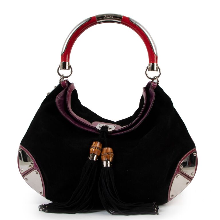 GUCCI IRINA BABOUSKA SUEDE HOBO BAG Like New