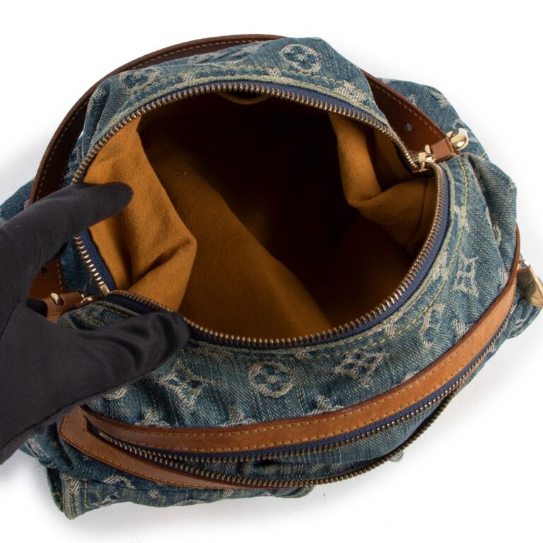 Louis Vuitton Blue Monogram Denim Baggy PM Bag Labellov Buy