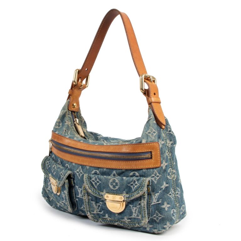 Baggy handbag Louis Vuitton Blue in Denim - Jeans - 32294464
