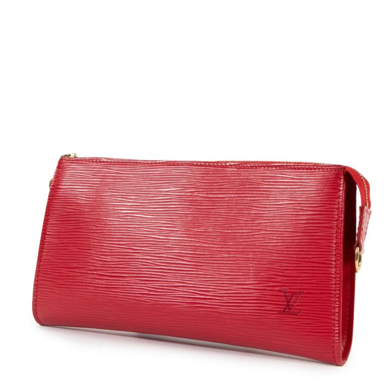 Louis Vuitton Red Epi Leather Pochette Accessoires ○ Labellov ○ Buy and  Sell Authentic Luxury