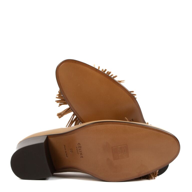 Celine Bicolor Tassel Moccasin Loafers - size 38 ○ Labellov