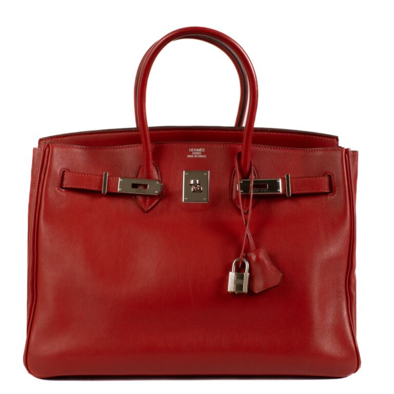 Hermes birkin red top