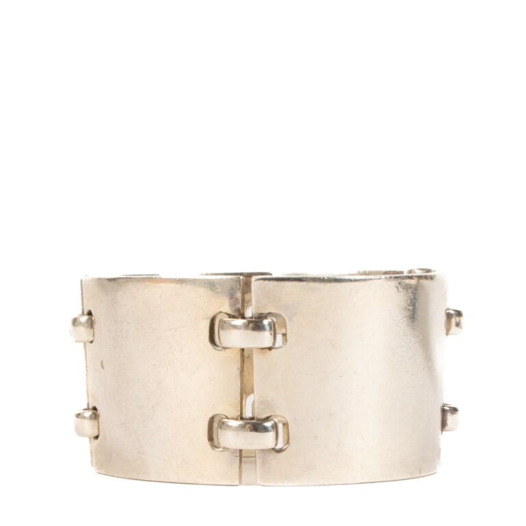 Hermes silver cuff bracelet shop