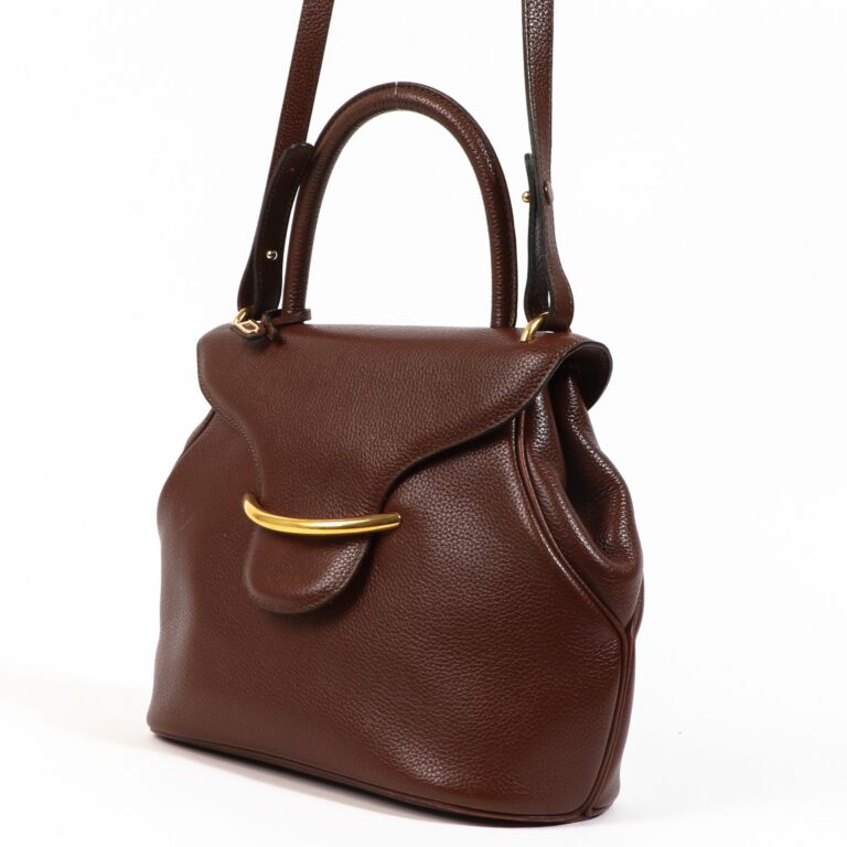 Delvaux Brown Baltimore PM ○ Labellov ○ Buy and Sell Authentic