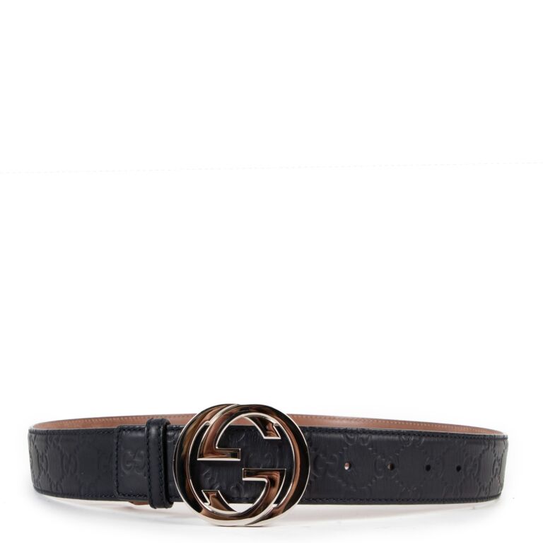 Navy store gucci belt