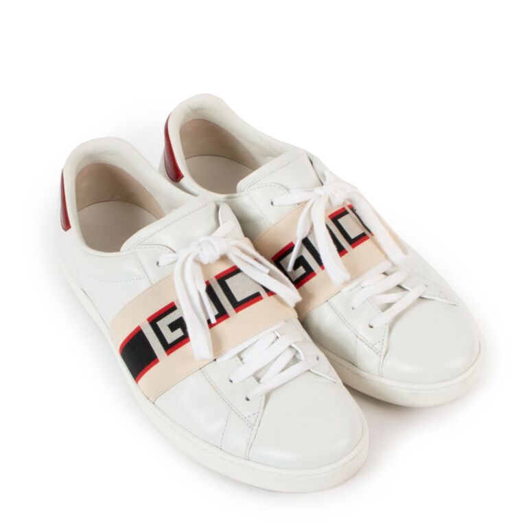 Gucci elastic clearance ace sneakers