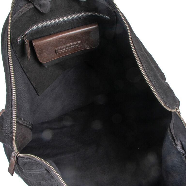 Dries Van Noten Black and Brown Travel Bag ○ Labellov ○ Buy and