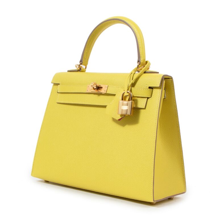 Hermès HSS Kelly 25 Lime/Bougainville Epsom GHW ○ Labellov