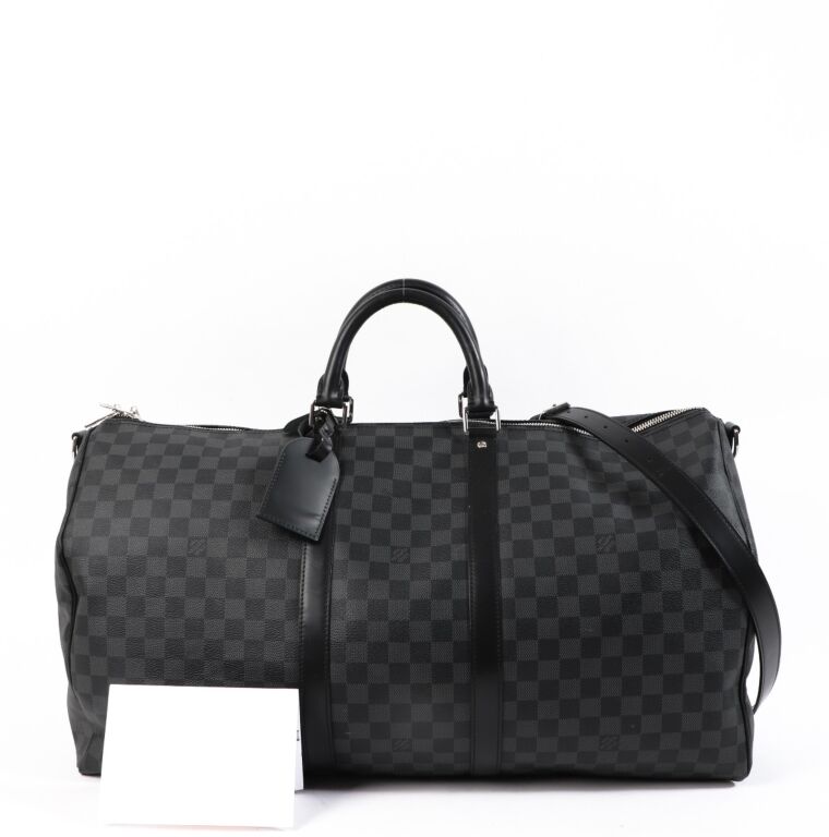 Louis Vuitton Keepall Bandouliere Damier Graphite 55 Black/Graphite - US