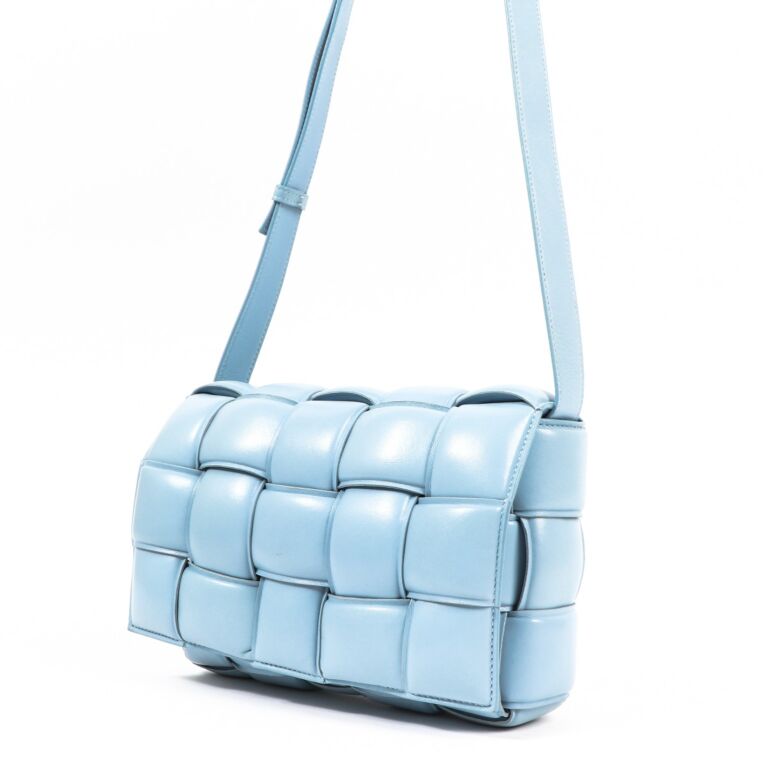 Bottega Veneta Pale Blue Padded Cassette Bag ○ Labellov ○ Buy