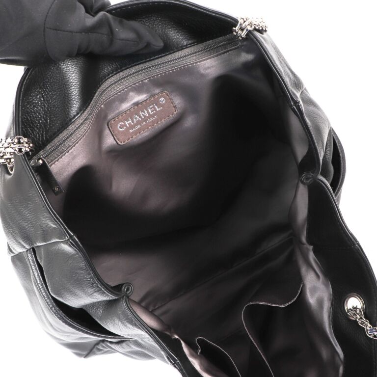 Chanel 2.55 Reissue Mademoiselle Giant Lock Black Leather