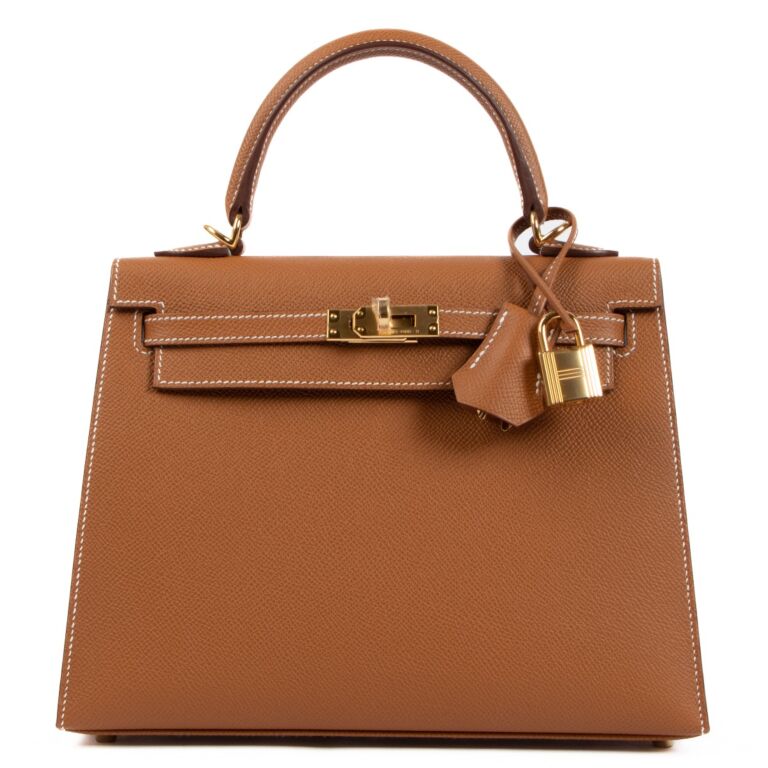 Brand New Hermes Kelly 25 Gold Epsom GHW Sold – Ruelamode