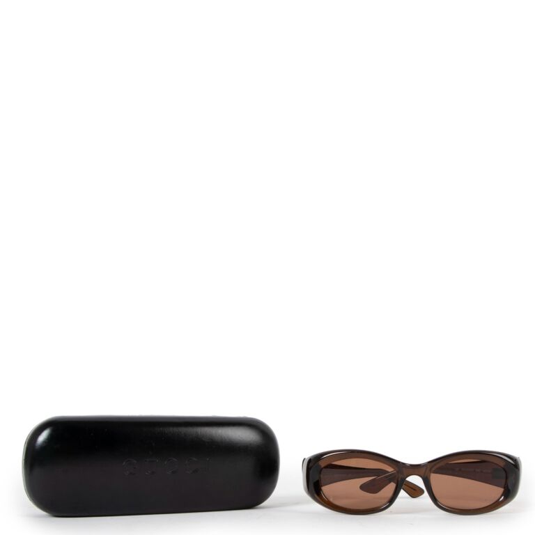 Gucci GG2432 Vintage Brown Translucent Sunglasses