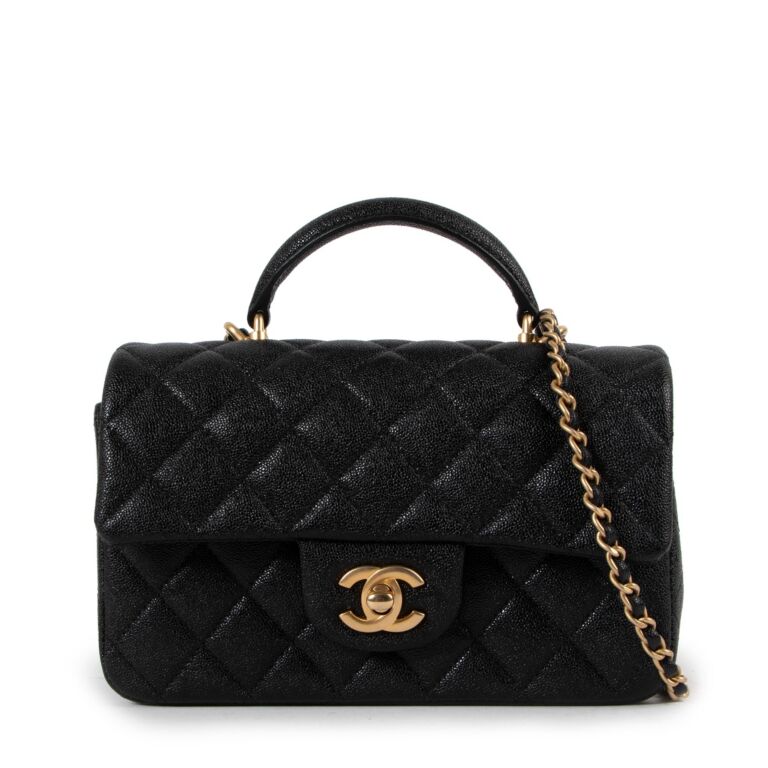 small flap with top handle chanel bag