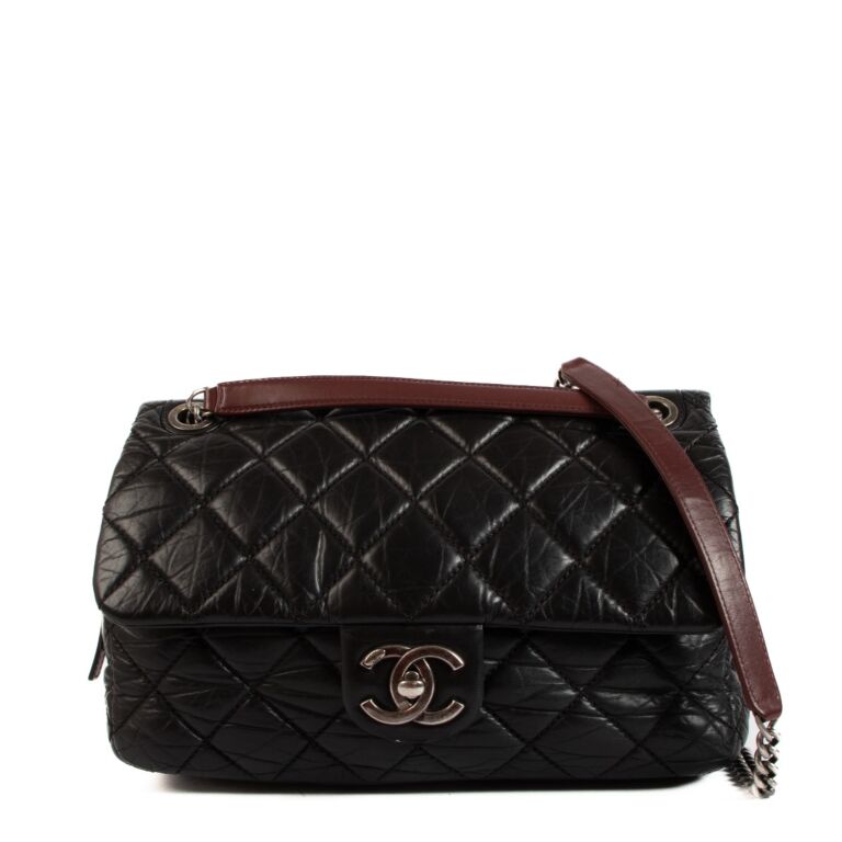 Chanel Black Duo Color Classic Flap Bag Labellov Buy and Sell Authentic Luxury