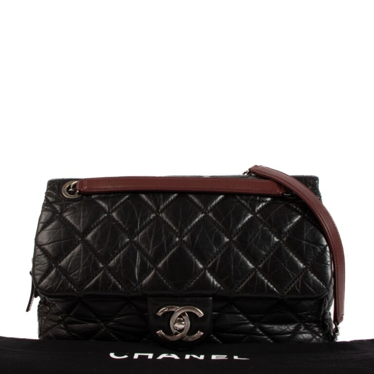 Chanel Black Duo Color Classic Flap Bag ○ Labellov ○ Buy and