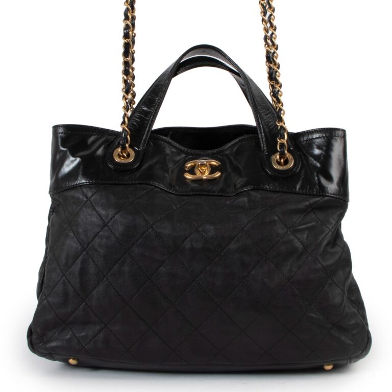 Chanel Black Quilted Leather In-the-Mix Small Tote Bag - Yoogi's Closet