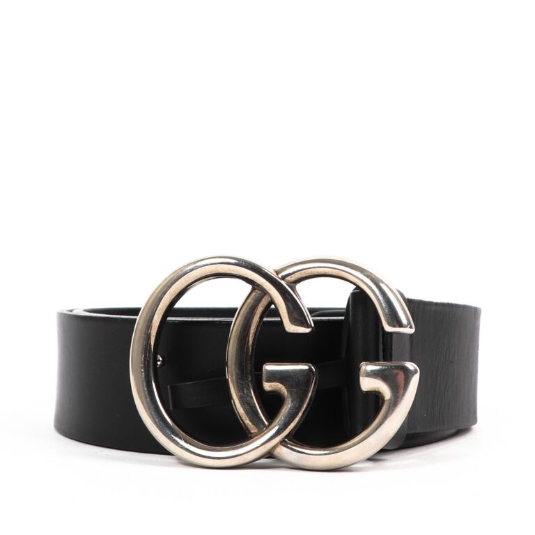 Gucci double g belt black on sale