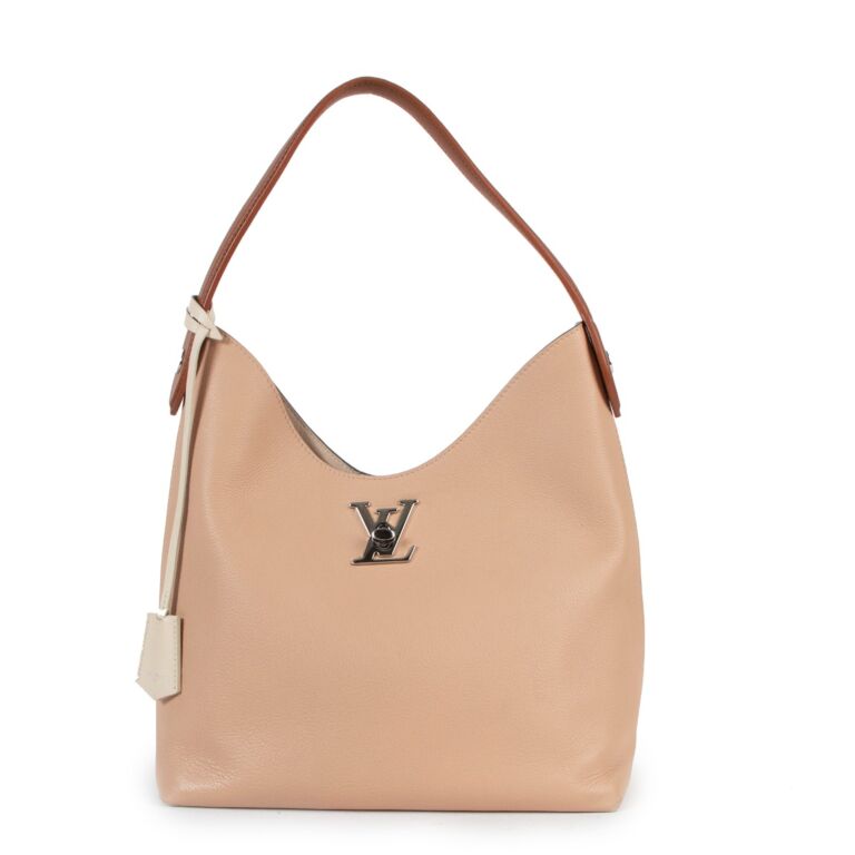 Louis Vuitton Beige Lockme Hobo Bag ○ Labellov ○ Buy and Sell Authentic  Luxury