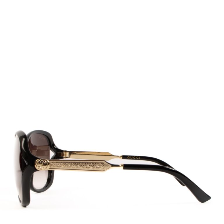 Gucci hot sale black aviators