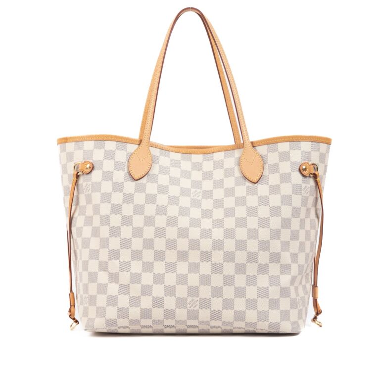 Louis Vuitton Pochette Damier Azur MM/GM Rose Ballerine Lining