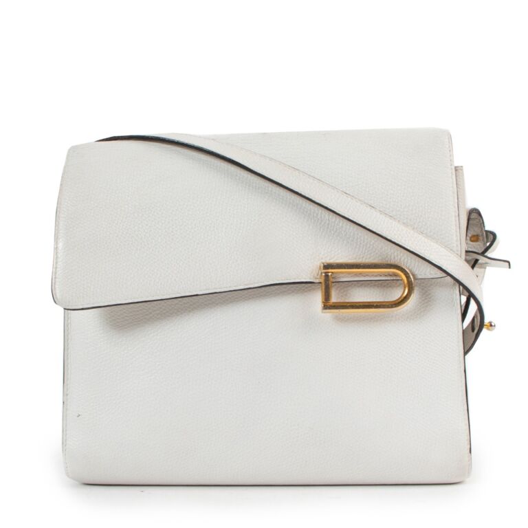 Delvaux // White Leather Small Tempête Shoulder Bag – VSP Consignment