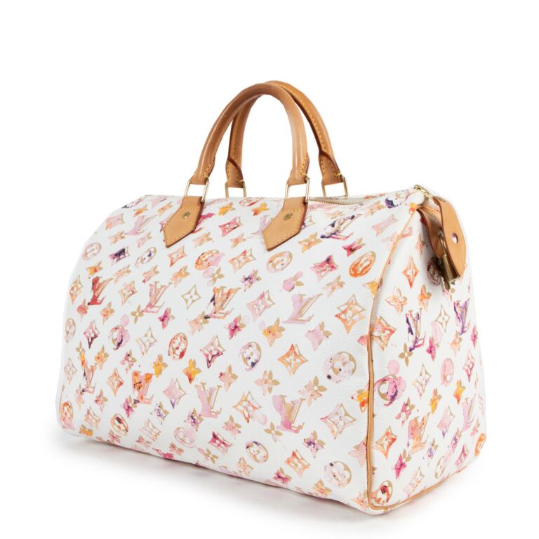 Louis Vuitton Monogram Canvas Watercolor Aquarelle Richard Prince Speedy 35  Bag at 1stDibs