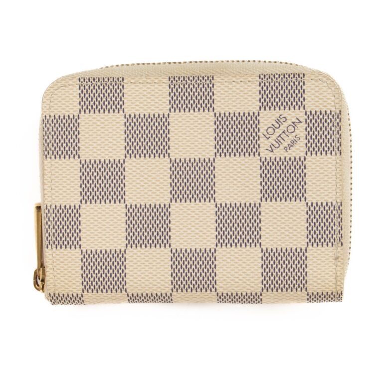 Authentic Louis Vuitton Damier Azur Zippy Coin Purse