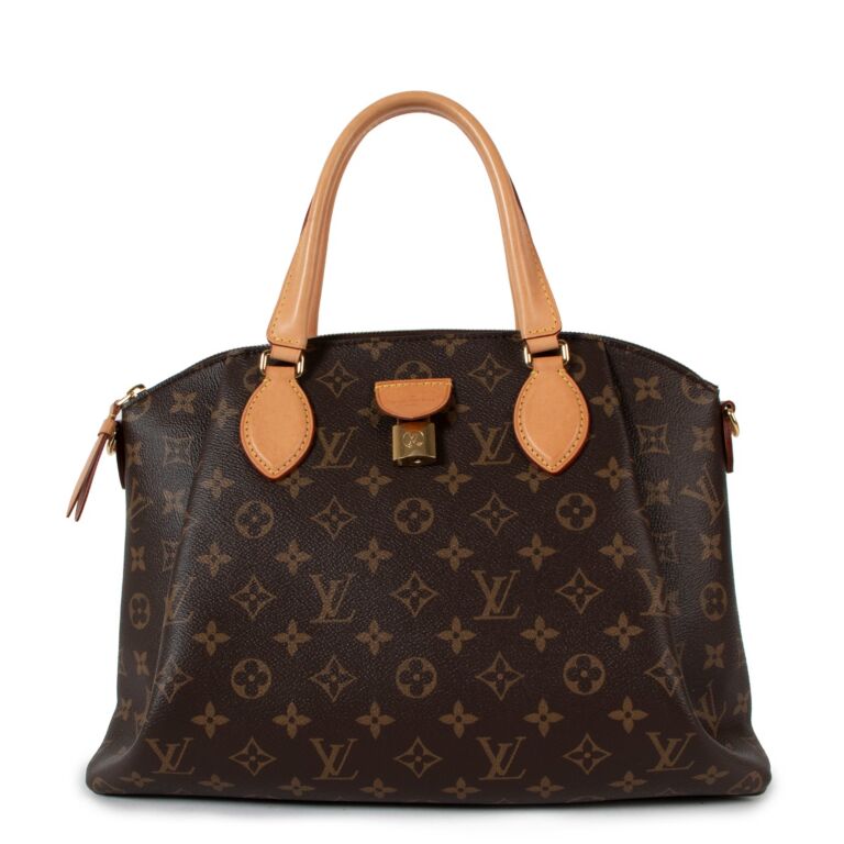 LOUIS VUITTON Rivoli MM Monogram Canvas 2WAY Shoulder Bag Brown