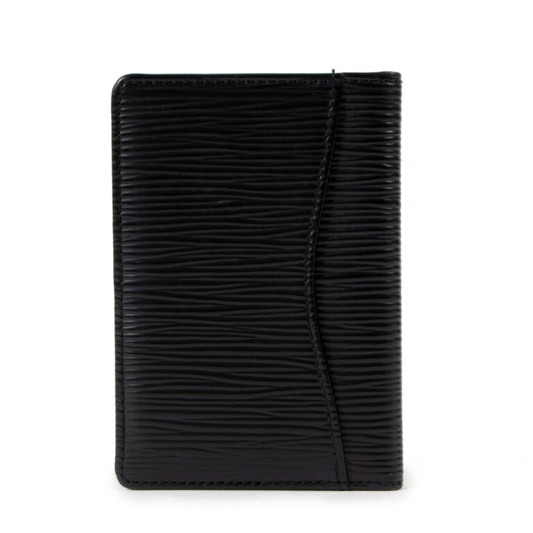 Louis Vuitton Black Epi Leather Card Holder Labellov Buy and