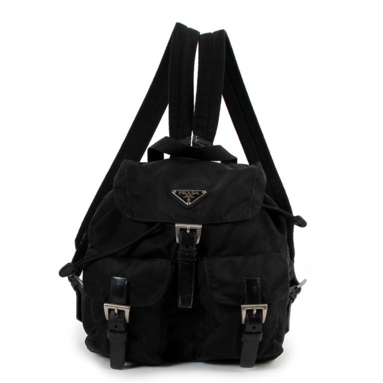 Prada Small Black Nylon Backpack Labellov Buy and Sell Authentic Luxury