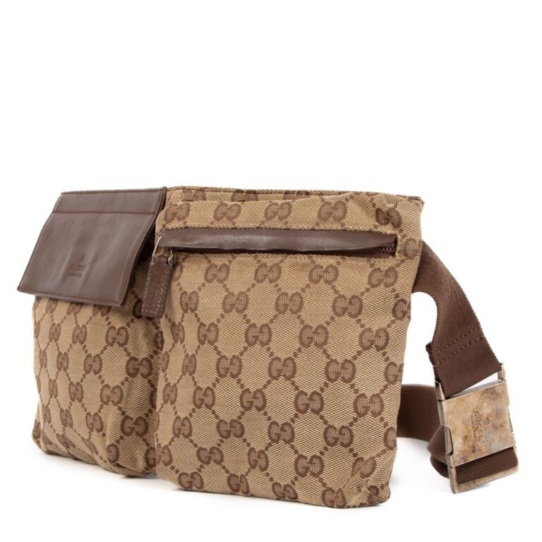 Gucci GG Canvas Belt Bag Labellov Buy and Sell Authentic Luxury