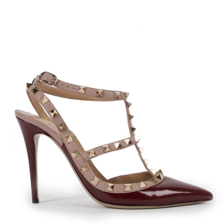 Valentino hotsell maroon rockstud