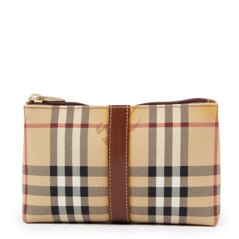 Burberry nova check cosmetic bag cheap