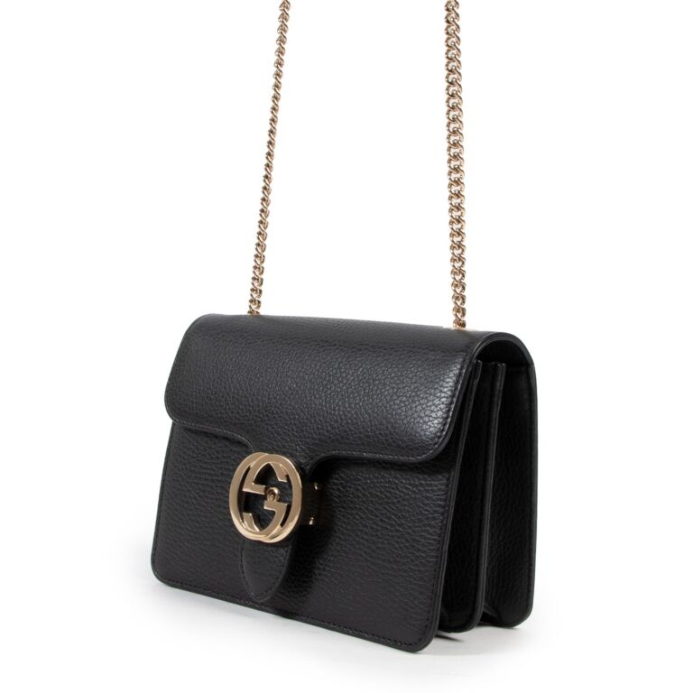 Gucci interlocking leather cheap crossbody bag
