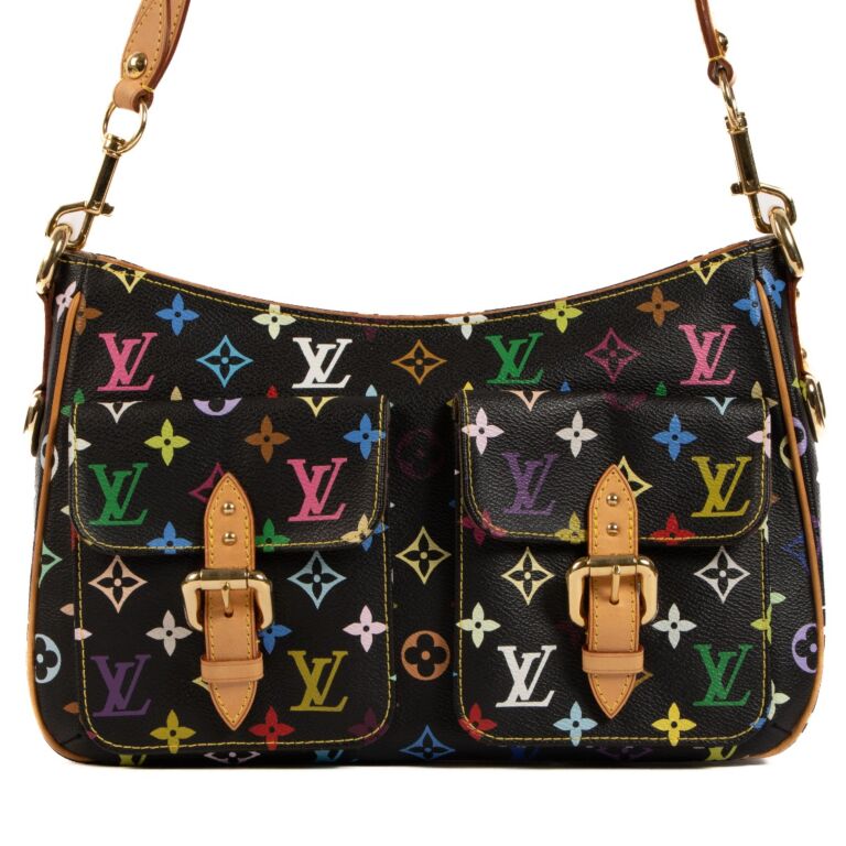 Louis Vuitton Vintage Takashi Murakami Black Monogram Multicolore