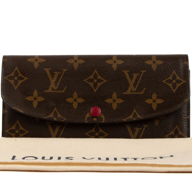 Louis Vuitton Wallet Monogram Canvas Vintage Flap Brown