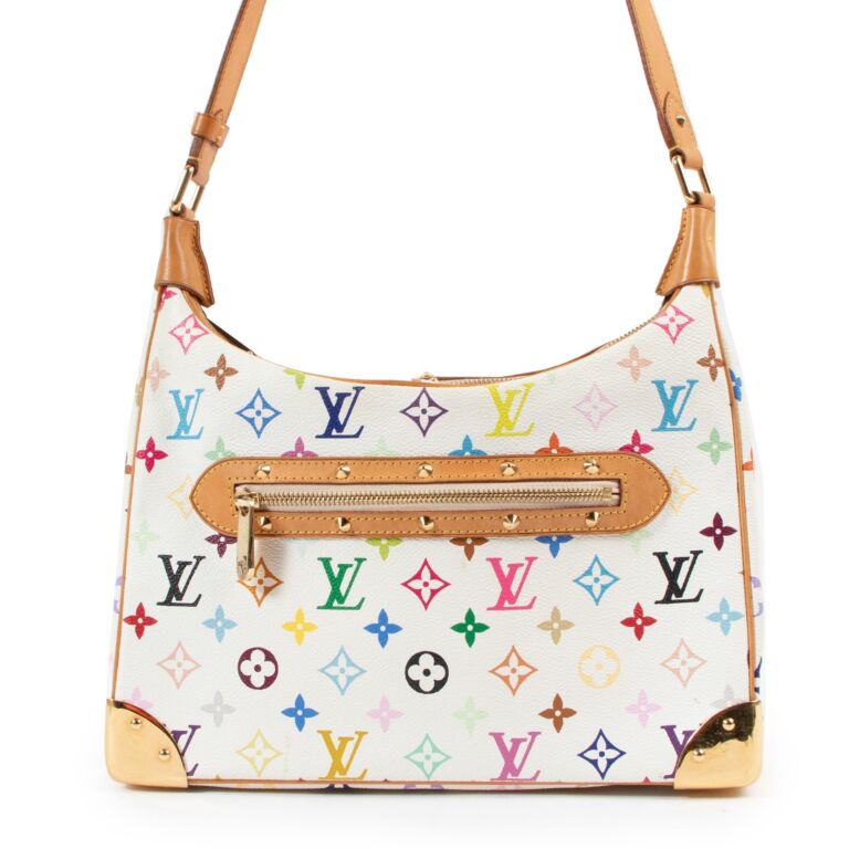 Louis Vuitton, Bags, Y2k Louis Vuitton Boulogne Bag White Multicolor  Canvas Limited Edition