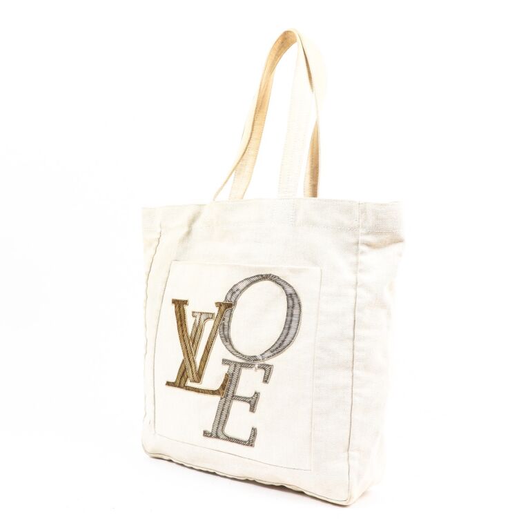 Louis Vuitton Beige Canvas That's Love Tote Bag ○ Labellov