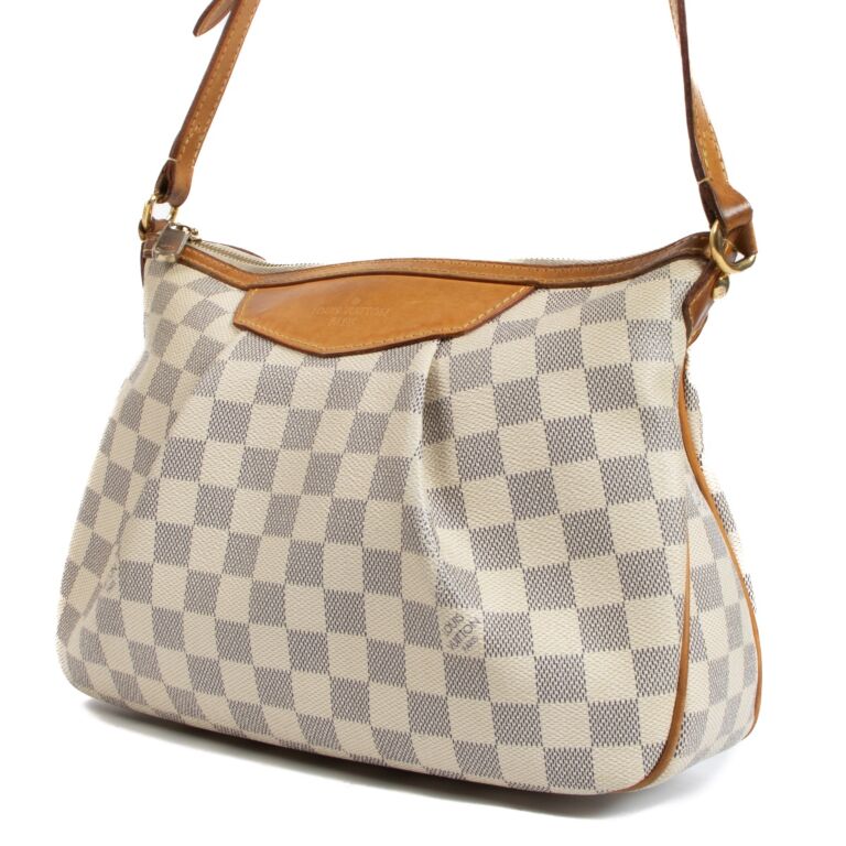 Louis Vuitton Damier Azur Siracusa Crossbody Bag ○ Labellov