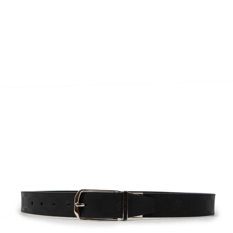 Louis Vuitton Men's Black Leather Pont Neuf Damier Infinite Reversible Belt  Size 100 – THE-ECHELON