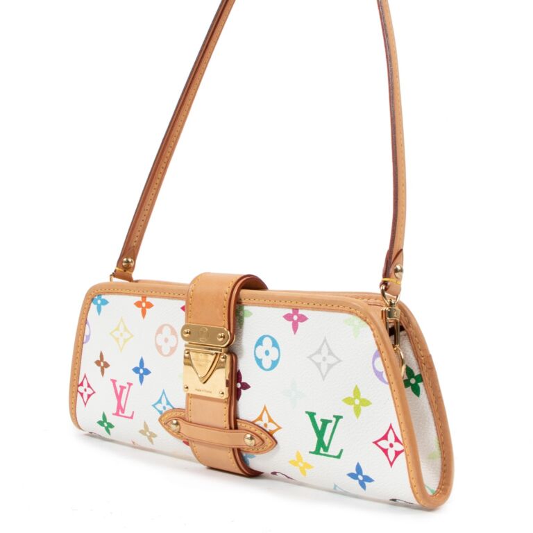 Louis Vuitton Shirley White Monogram Multicolore Bag ○ Labellov ○ Buy and  Sell Authentic Luxury