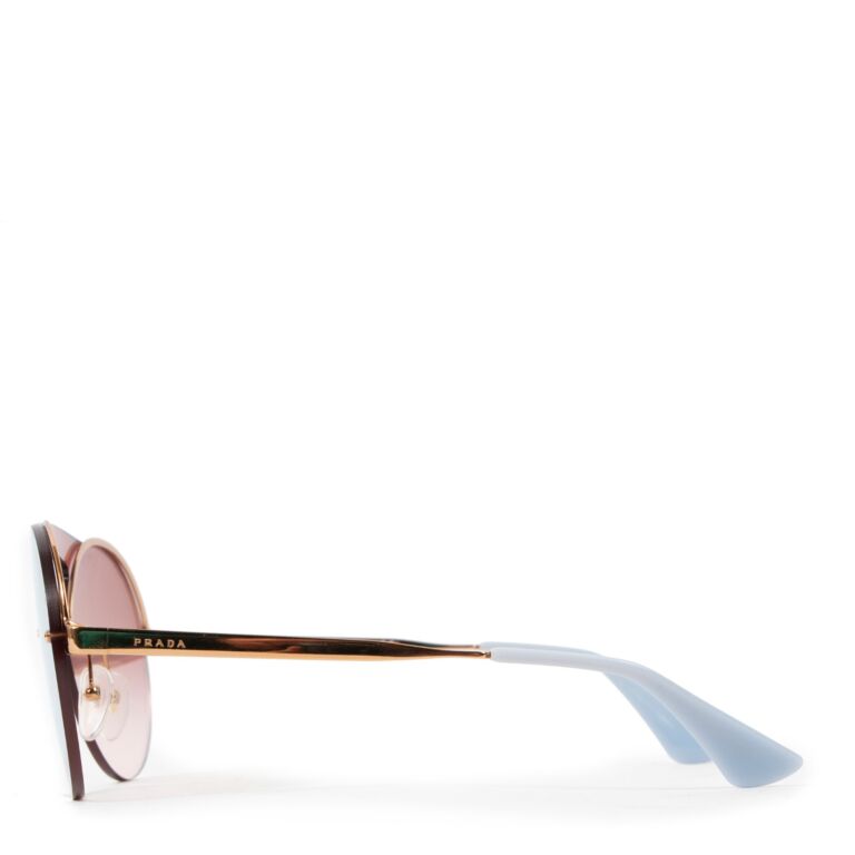 Prada Round Mirror Sunglasses Labellov Buy and Sell