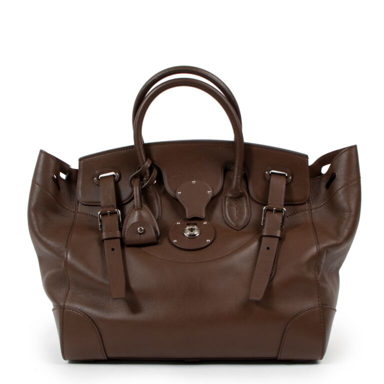 Ralph Lauren Ricky 33 Brown Calfskin Bag ○ Labellov ○ Buy