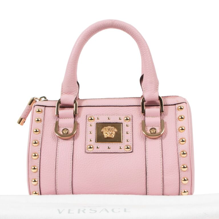 Pink discount versace bag