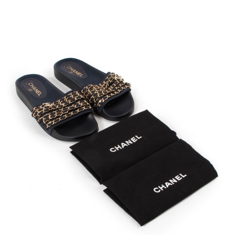 Chanel pool slides price sale